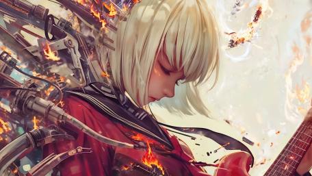 Cyberpunk Dreamscape: AI-Enhanced Anime Vision wallpaper