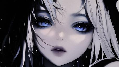 Sad Eyes Mystique Anime Portrait wallpaper