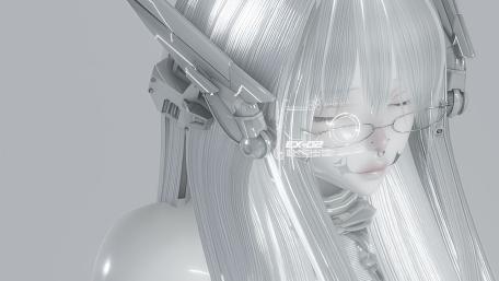 Futuristic Elegance in Monochrome Shades wallpaper