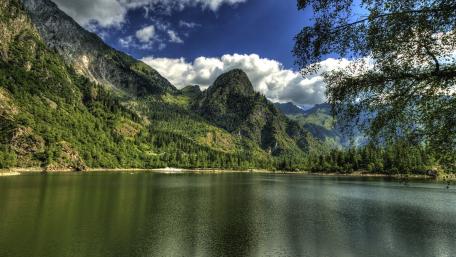 Serene Beauty of Lago d'Antrona Italy wallpaper