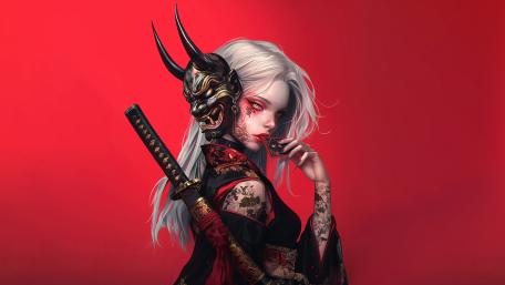 Whisper of the Oni Warrior wallpaper