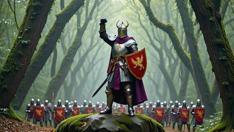 Knights In The Forest wallpaper