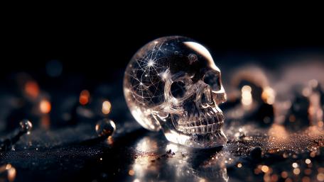 Crystal Skull Enigma in 8K Clarity wallpaper