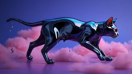 Metallic Majesty Wanders Through Dreamy Skies wallpaper