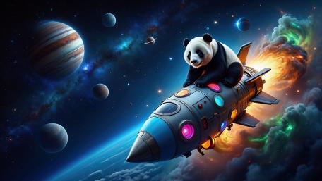 Rocket Panda's Cosmic Adventure wallpaper