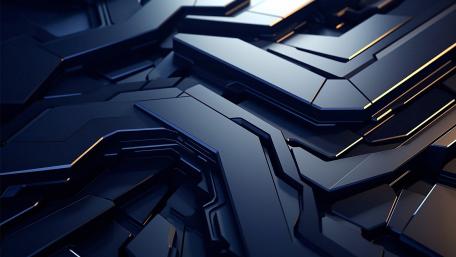 Futuristic Silver 3D High-Tech Design wallpaper