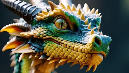 Dragon Cub's Enigmatic Gaze wallpaper