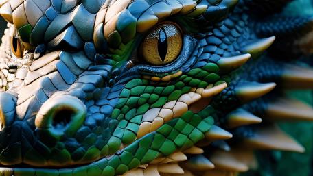 Dragon's Gaze Enchanting Aura wallpaper