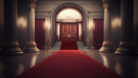 Palatial Elegance in a Grand Hallway wallpaper