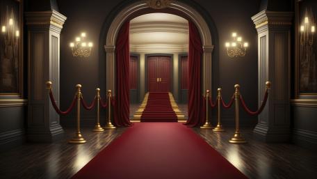 Palatial Opulence in Grand Hallway wallpaper