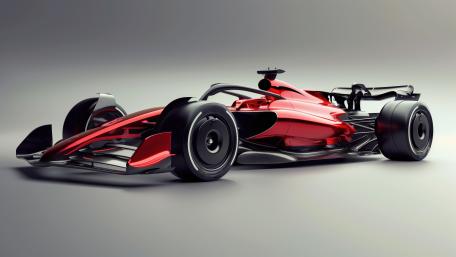 Sleek Formula 1 Speed Machine in 5K Resolution wallpaper