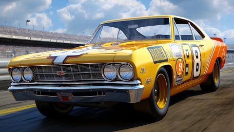 Race-Ready Classic Car in 5K Splendor wallpaper