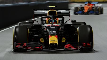 Red Bull Racing in Action on the Track wallpaper