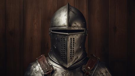 Medieval Sentinel Unearthed in Digital Artistry wallpaper