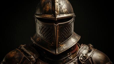 Knight's Resilience Embodied in Steel wallpaper