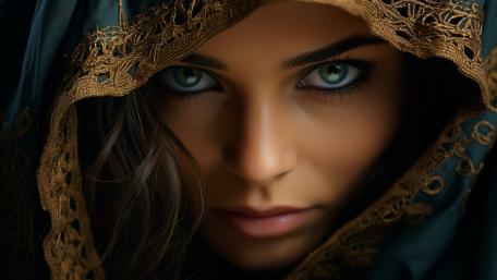 Mystical Gaze Unveiled wallpaper