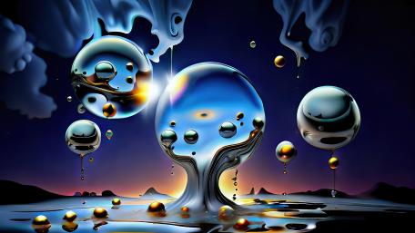 Ethereal Liquid Dreams in 5K wallpaper