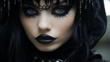 Gothic Elegance in AI Art wallpaper