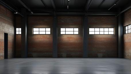 Industrial Elegance Minimal Brickwork Hallway Wallpaper wallpaper