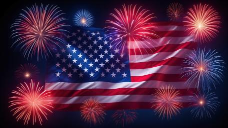 Fireworks and Glory: American Celebration wallpaper