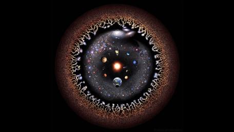 Observable Universe Sphere of Cosmic Wonders wallpaper