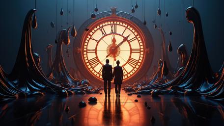 Timeless Journey Through Liquid Dreams wallpaper