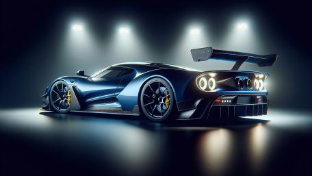 Cool Blue Sports Car wallpaper