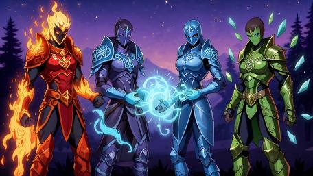 Elemental Earth Warriors wallpaper