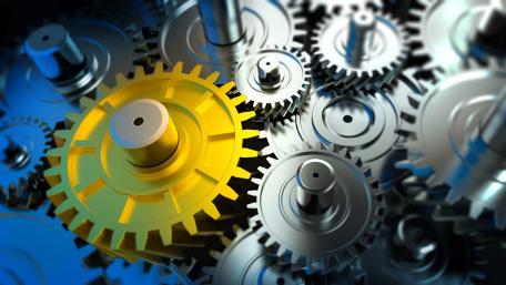 Innovative Gear Mechanism in High-Resolution Clarity wallpaper