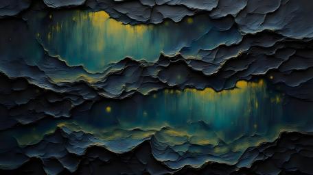 Stormy Layered Impressionism in Abstract Depth wallpaper