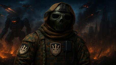 Apocalyptic Sentinel in a Futuristic World wallpaper