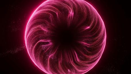 Pink Vortex in Motion: Captivating Abstract Circle wallpaper