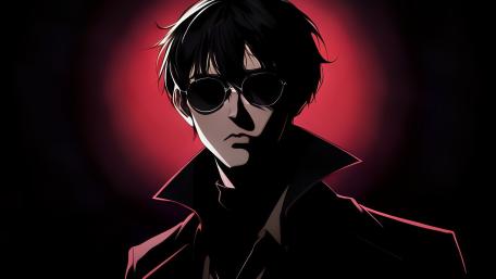 Red and Black Anime Mystique wallpaper