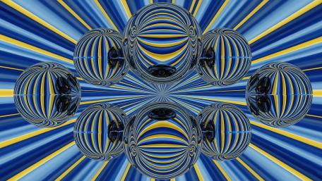 Hypnotic Spheres in Motion wallpaper