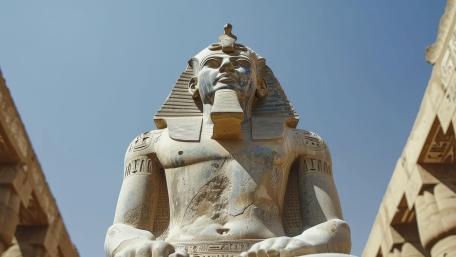 Ancient Pharaoh in Majestic Splendor wallpaper
