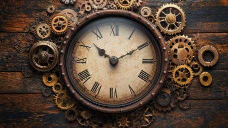 Timeless Wonders Gears of History wallpaper