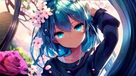 Kawaii Anime Blossom wallpaper