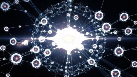Stellar Network of Radiant Glows wallpaper