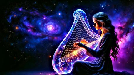 Cosmic Harp wallpaper