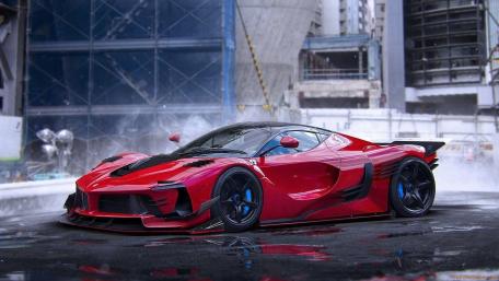 LaFerrari in Urban Jungle wallpaper