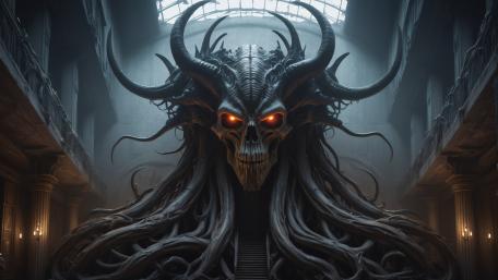 Demon Overlord in the Shadows wallpaper