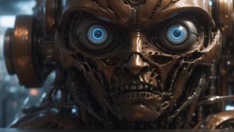 Mechanical Gaze Steampunk Vision wallpaper