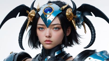Futuristic Warrior Princess in 5K wallpaper