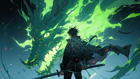 Dragon's Gaze: A Warrior's Courage wallpaper