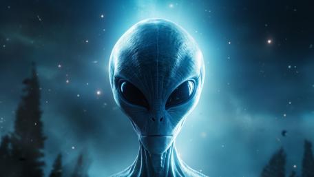 Extraterrestrial Encounter Beyond the Stars wallpaper