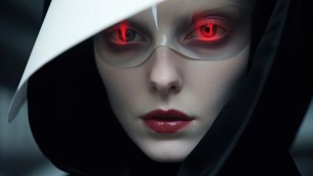 Gothic Enigma with LED Eyes wallpaper