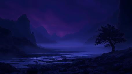 Nightfall Serenity Mist wallpaper