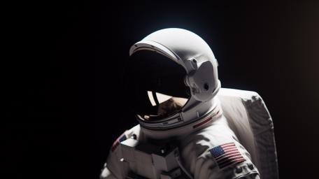 Galactic Solitude An Astronaut's Journey wallpaper