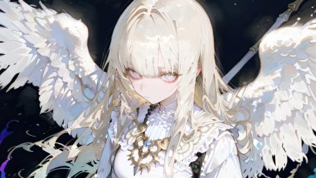 Angelic Presence of Ethereal Beauty wallpaper