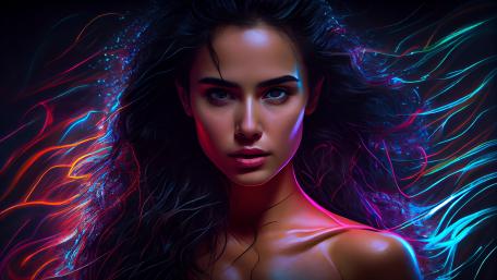 Ethereal Elegance in Vivid Light wallpaper